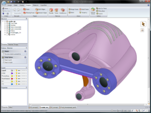 The functions in SpaceClaim's Prepare tab make it easy to simplify, de-feature and prepare models for analysis in ANSYS Workbench and GAMBIT.