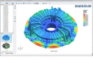 Large assembly analyzed in SIMSOLID. Source: SIMSOLID