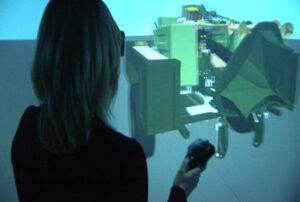 The ARDEC immersive engineering lab uses virtual reality technology to immerse engineers and other project stakeholders in design.