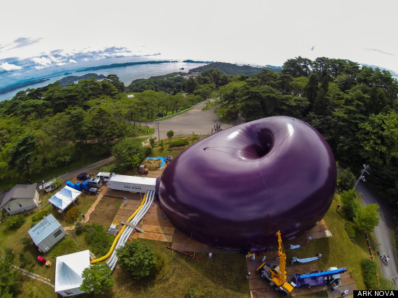 Concert, Hall, Inflatable, Japan, Lucerne, earthquake, tsunami, music, art