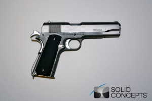 3d printing, gun, metal, stainless steel, inconel, solid concepts, handgun, defense distributed