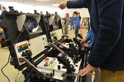 The robot requires two operators. Source: Waseda University