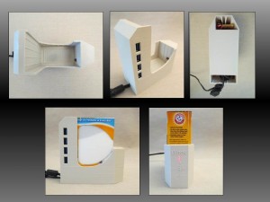 3D printed holder for baking soda in smart fridge