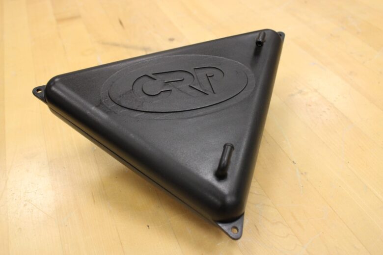 3D-printed catch cans made by CRP USA with Windform materials.