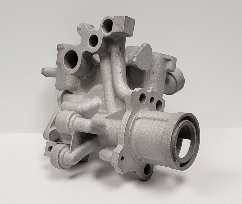 A 3D-printed hydraulic oil pump.