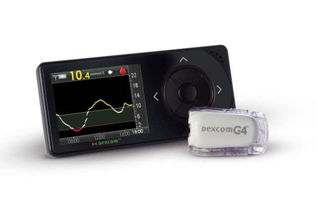 The G4 continuous glucose monitor. (Image courtesy of Dexcom.)