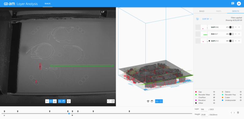 A screenshot of Materialise's Process Control software.
