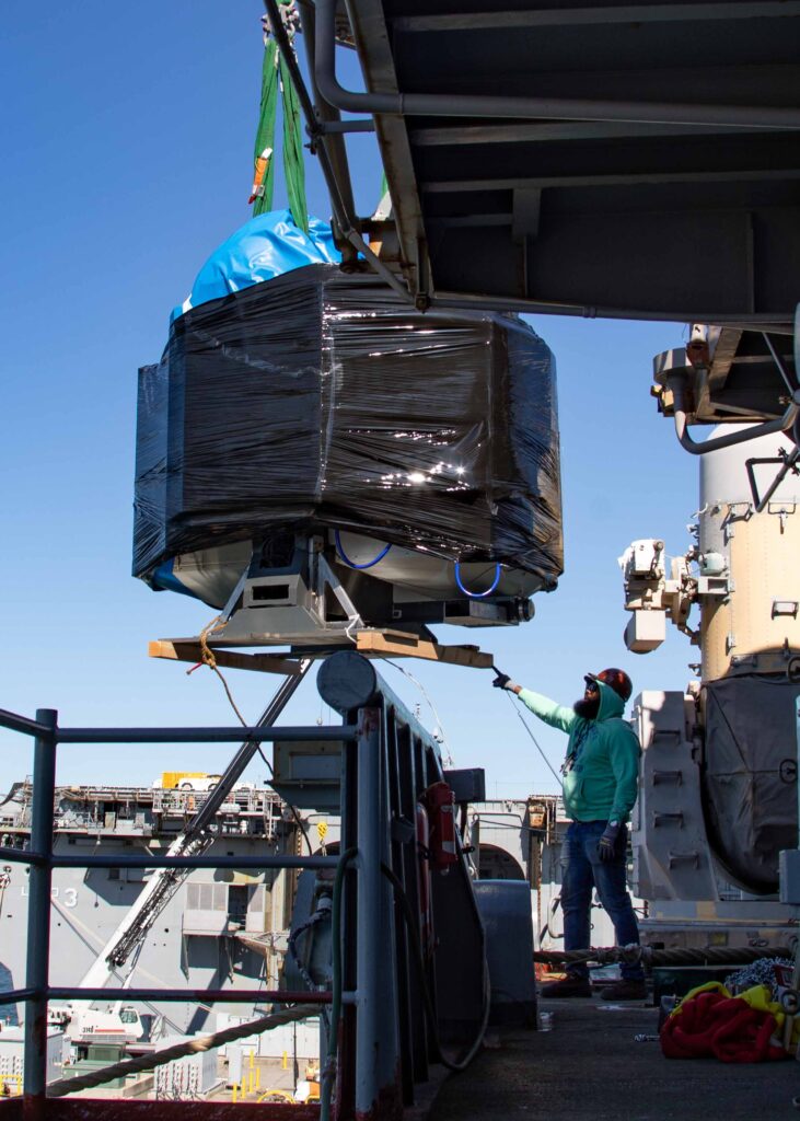 US Navy 3D printer installation on the USS Bataan