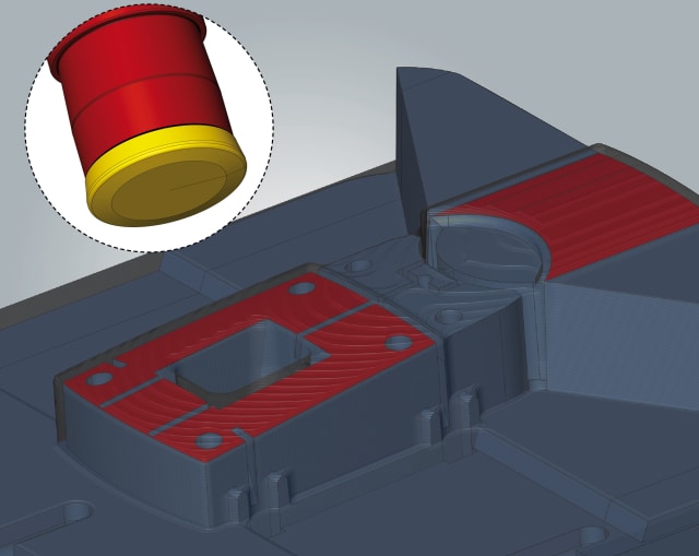 3D Optimized Roughing. (Image courtesy of OPEN MIND Technologies.)