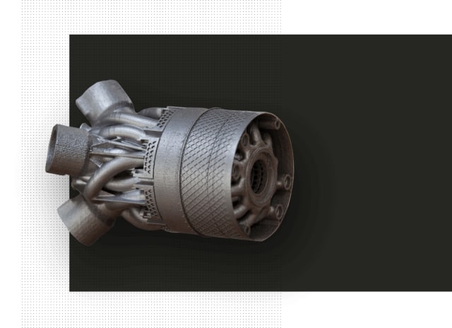 A 3D-printed direct drive hydraulic servo valve. (Image courtesy of Domin.)