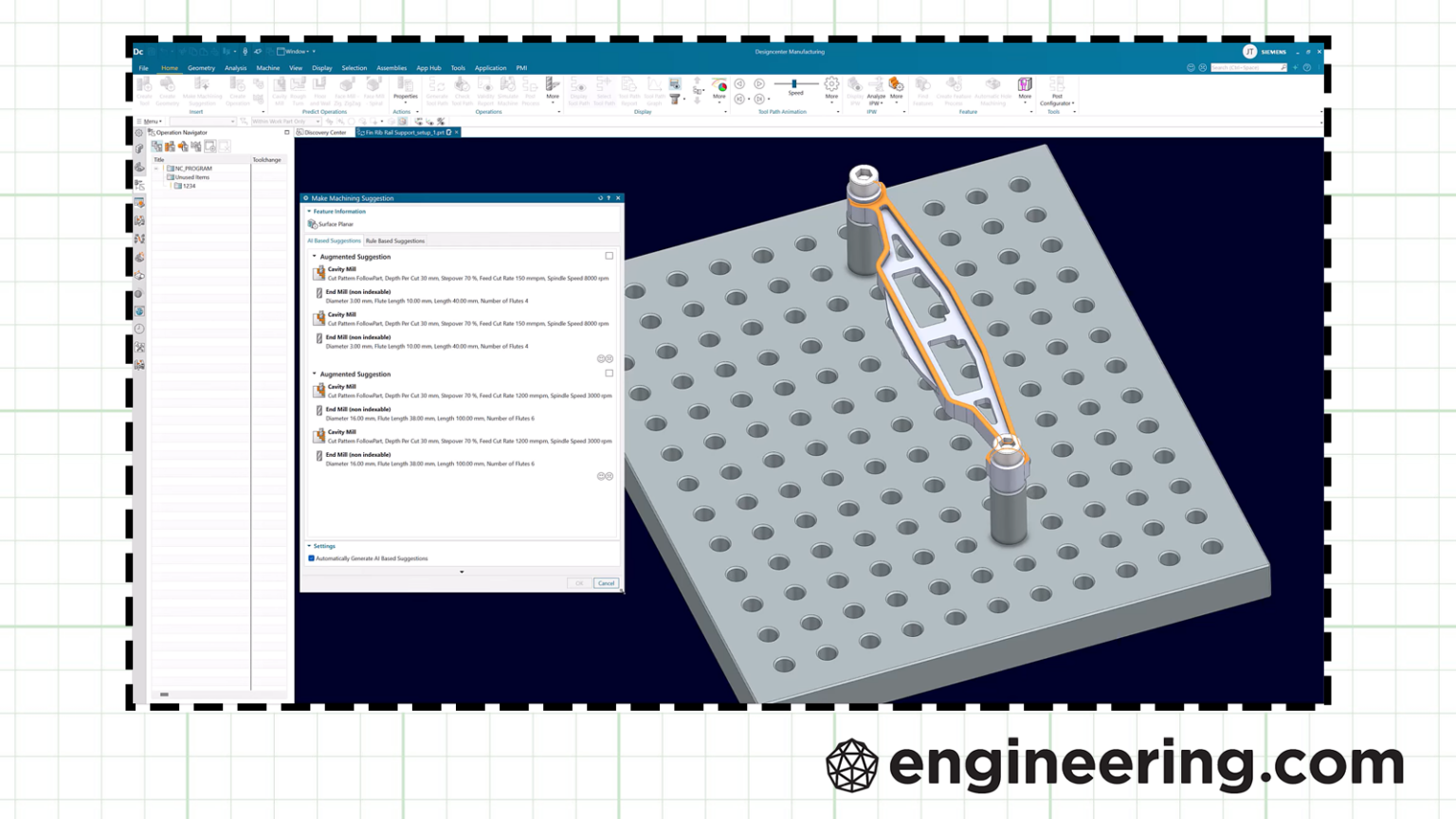 AI Make Machining Suggestion now in Siemens NX X Manufacturing ...