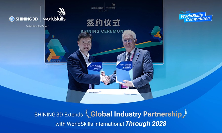 SHINING 3D renews WorldSkills partnership through 2028